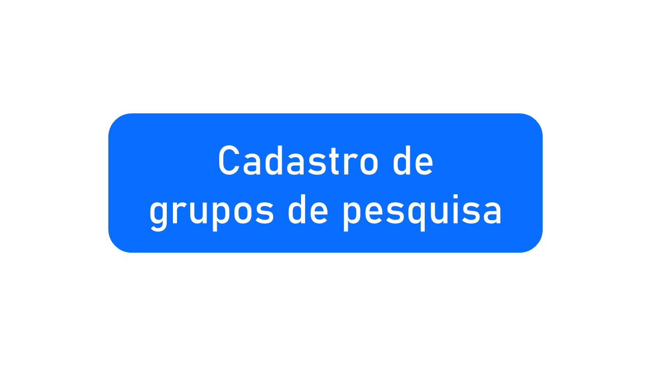 Cadastro de grupos de pesquisa